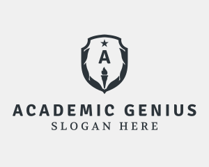 Torch Shield Academy logo design