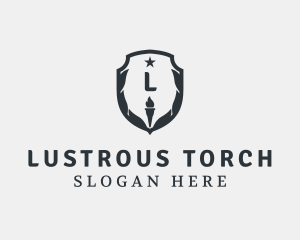 Torch Shield Academy logo design