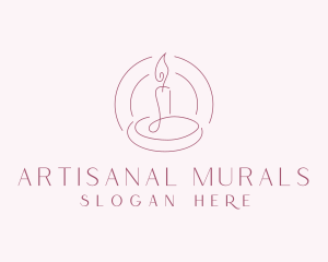 Scented Candle Spa logo design