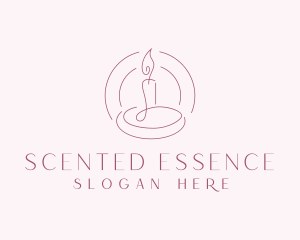 Scented Candle Spa logo design