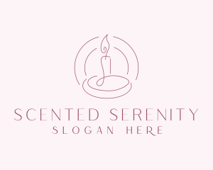 Scented Candle Spa logo design