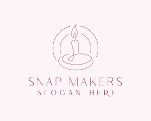 Scented Candle Spa logo design