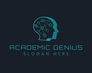 Genius Technology Mind logo design