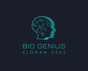 Genius Technology Mind logo design