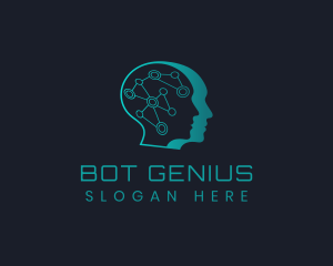 Genius Technology Mind logo design