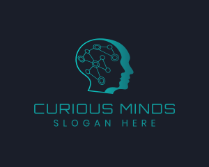 Genius Technology Mind logo design