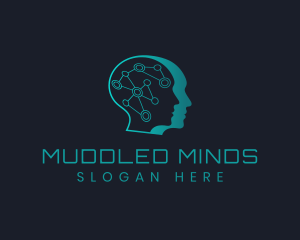 Genius Technology Mind logo design