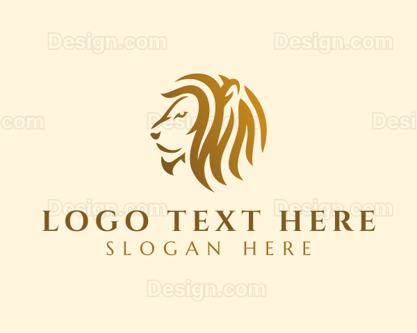 Luxury Lion Jungle Logo