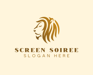 Luxury Lion Jungle logo design