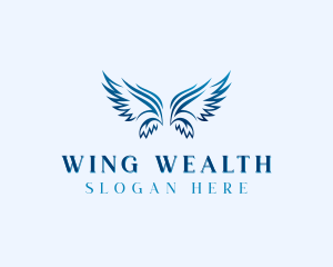 Angel Wings Memorial logo design