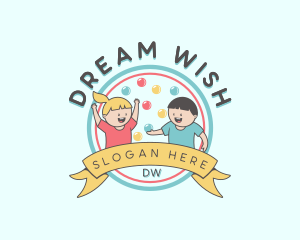 Kids Party Celebration logo design