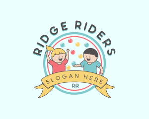 Kids Party Celebration logo design