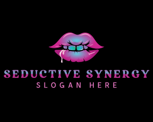 Sexy Seductive Lips logo design