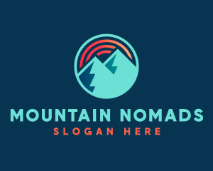 Mountain Sun Adventure logo design