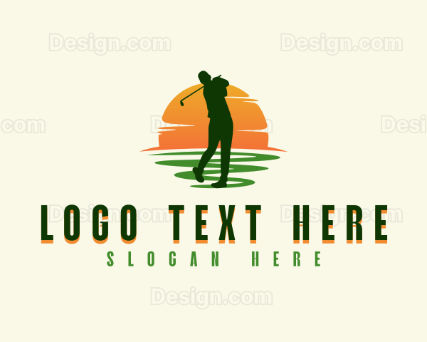 Sports Golf Athlete Logo