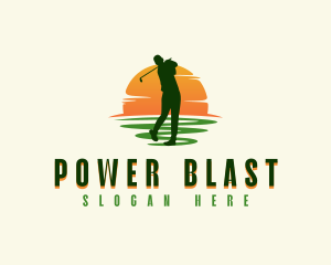 Sports Golf Athlete Logo