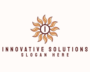 Morning Bloom Sun Logo