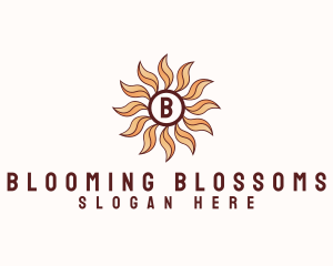 Morning Bloom Sun logo design