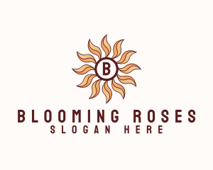 Morning Bloom Sun logo design