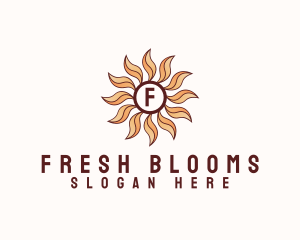 Morning Bloom Sun logo design