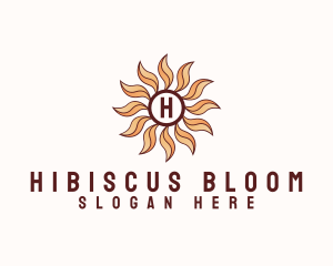 Morning Bloom Sun logo design