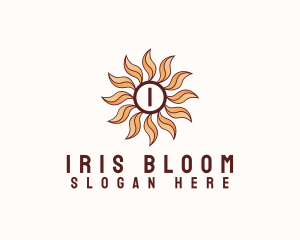 Morning Bloom Sun logo design