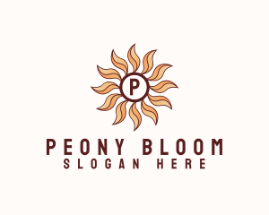 Morning Bloom Sun logo design