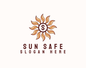 Morning Bloom Sun logo design