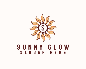 Morning Bloom Sun logo design