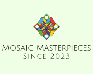 Mosaic Glass Pattern logo design