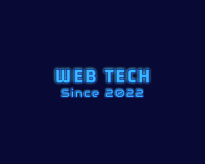 Digital Cyber Tech Glow logo design