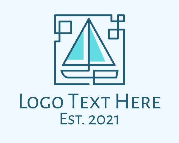 Sailing Boat logo example 3