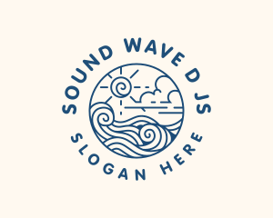 Ocean Waves Vacation logo design