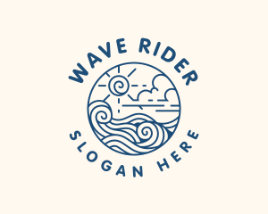 Ocean Waves Vacation logo design