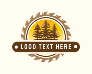 Saw Logging Woodwork logo