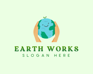 Happy Planet Earth logo design