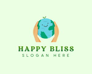 Happy Planet Earth logo design