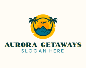 Beach Travel Getaway logo design