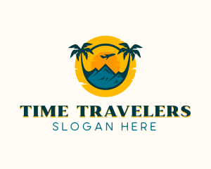 Beach Travel Getaway logo design