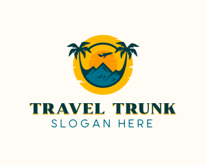 Beach Travel Getaway logo design