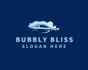 Auto Car Wash Bubbles  logo design