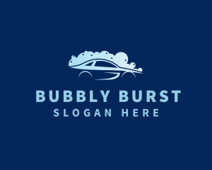 Auto Car Wash Bubbles  logo design