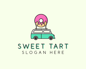 Donut Food Truck  logo design