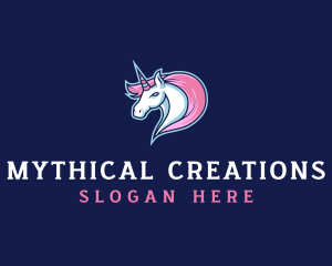 Unicorn Gaming Creature logo design