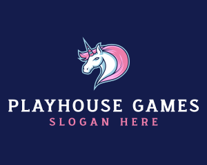 Unicorn Gaming Creature logo design