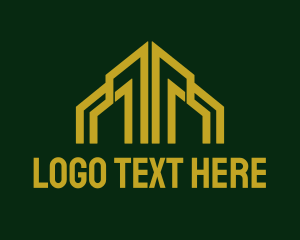 Gold Geometric City  logo