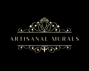 Luxury Diamond Crown Jewelry logo design