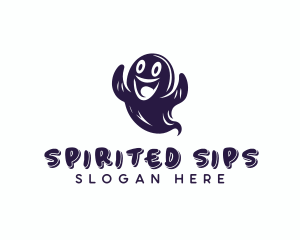 Spooky Horror Ghost logo design