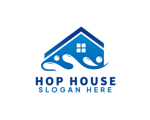 House Water Cleaning logo design