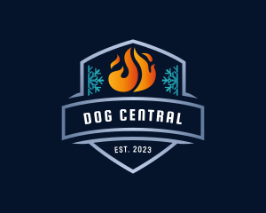 Fire Ice Thermal Shield  logo design